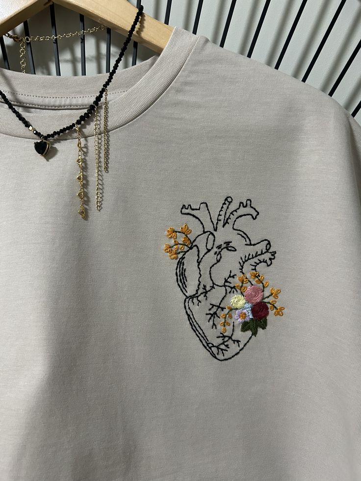 Minimal Hand Embroidery T-Shirt