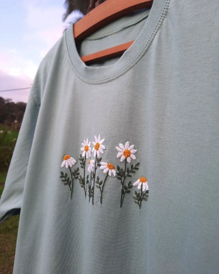 Minimal Hand Embroidery T-Shirt