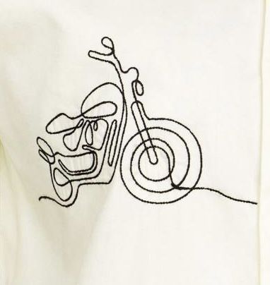 Minimal Hand Embroidery T-Shirt