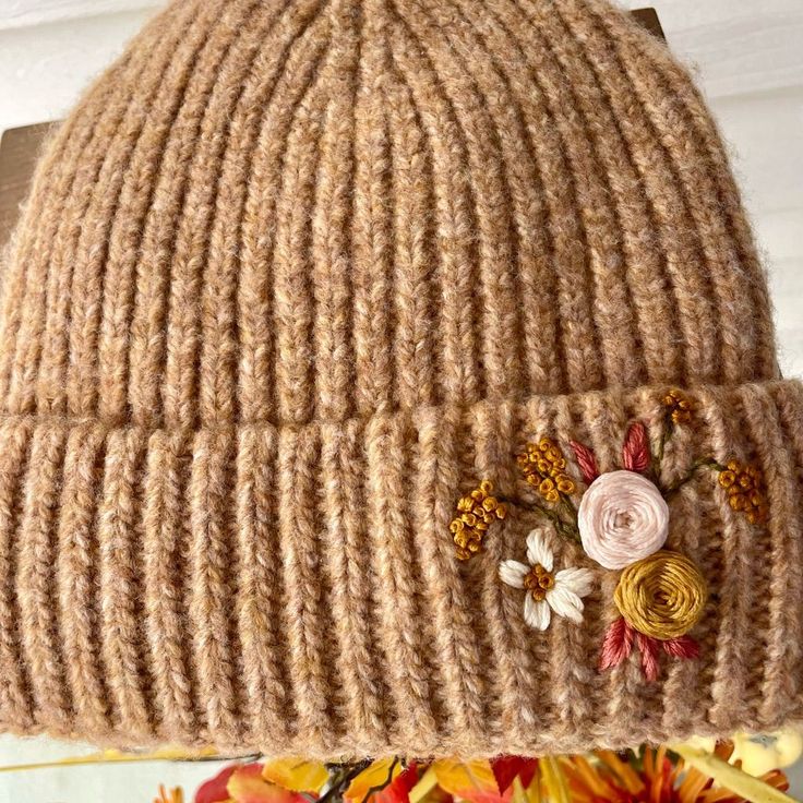 Hand Embroidery Winter Cap