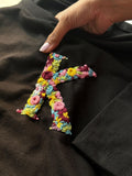 Initial Letter Embroidery T-Shirt