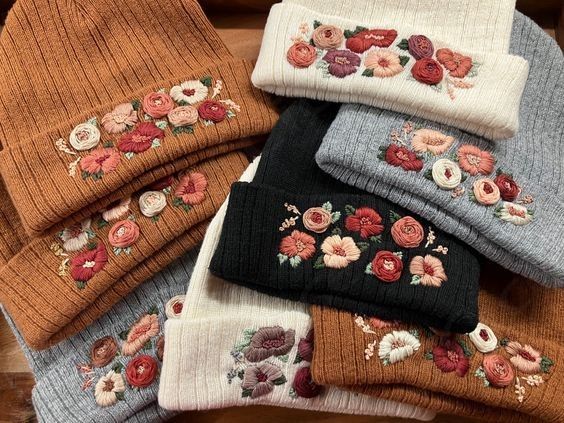 Hand Embroidery Winter Cap