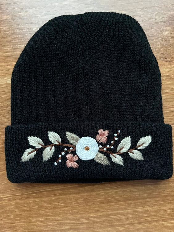 Hand Embroidery Winter Cap