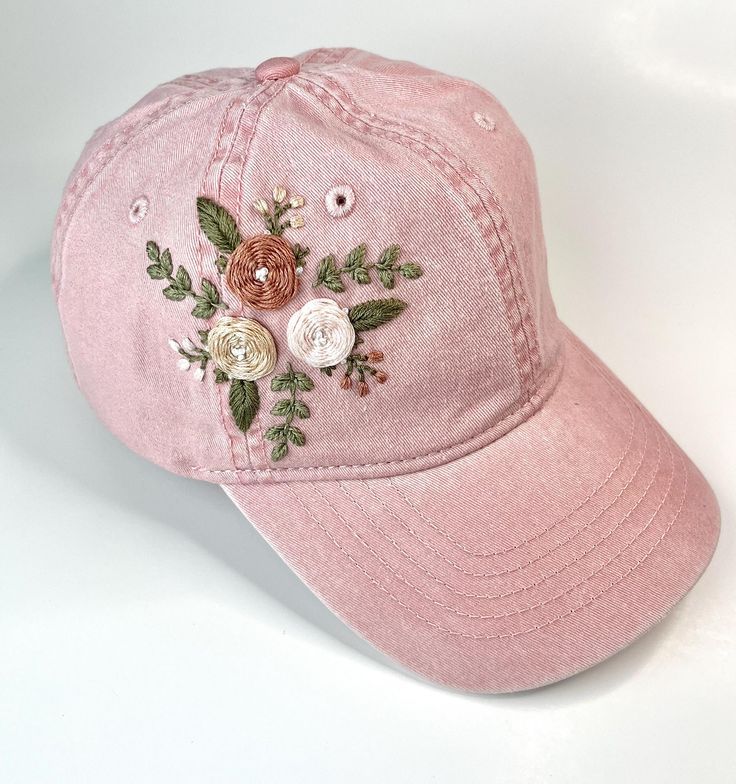 Floral Embroidery Cap