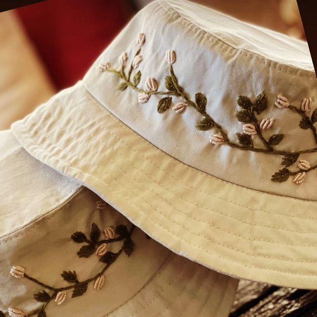 Hand Embroidery Bucket Hats