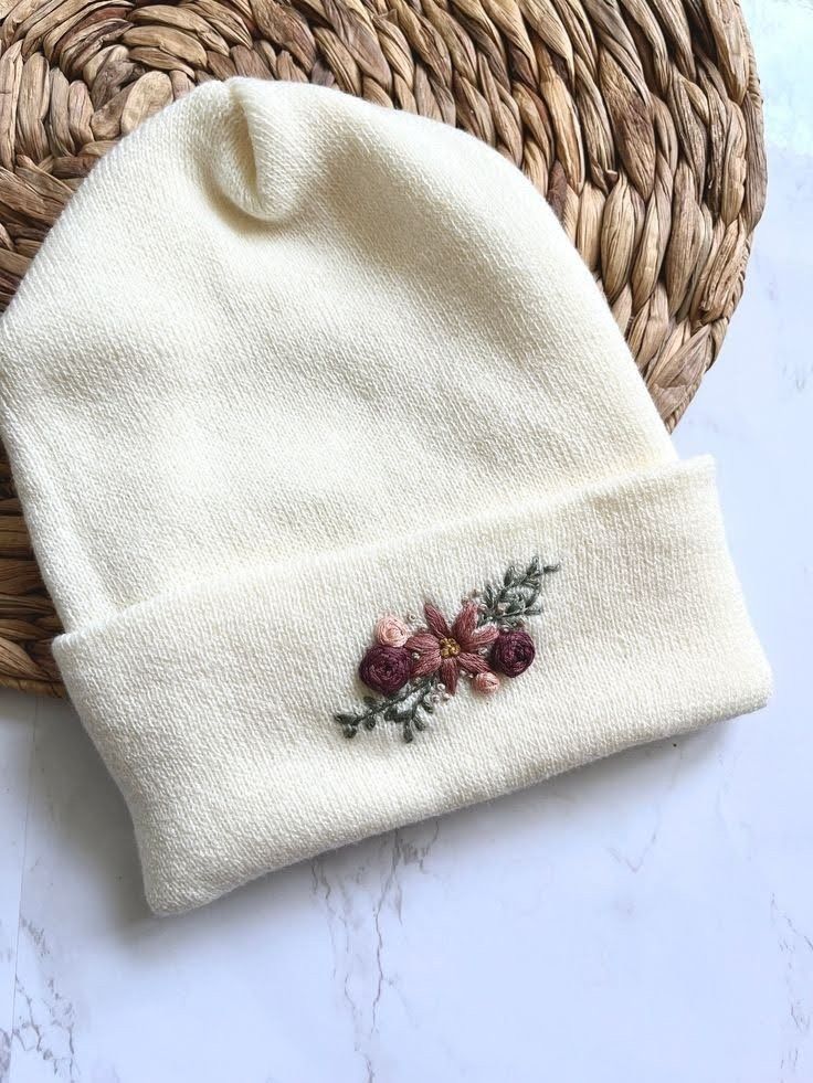Hand Embroidery Winter Cap
